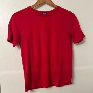 Talula Red Short‑Sleeve Crew Neck Tee – Size XS